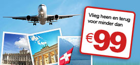 Promoties Europa Promoties Europa onder EUR 100 heen en terug