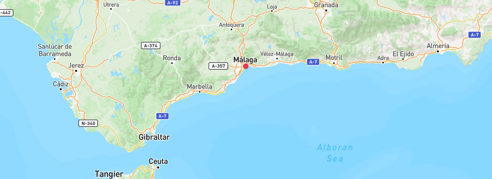 Kaart Malaga