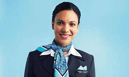 Air Transat vriendelijke cabin crew