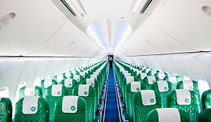 Transavia vliegtuig stoelen