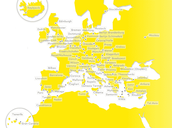 Eurowings bestemmingen Eurowings routenetwerk