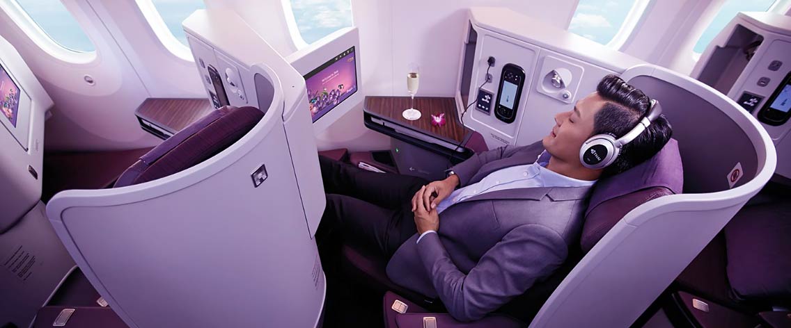 THAI Royal Silk Class, Business Class maar dan net nog even beter.